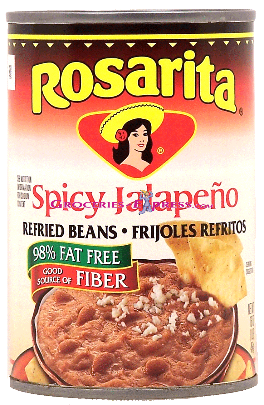 Rosarita  spicy jalapeno refried beans, frijoles refritos Full-Size Picture